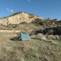 Camp along Vermillion Creek